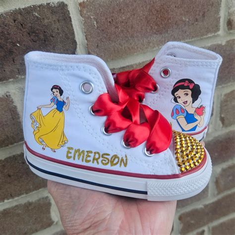 Custom Snow White Shoes for Baby Toddler Girl Personalized Snow White ...