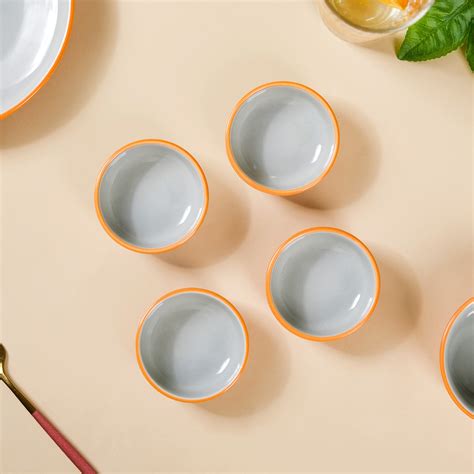 Zoella Orange Dip Dishes Set Of 4 100ml Online - Premium Dip Bowl ...