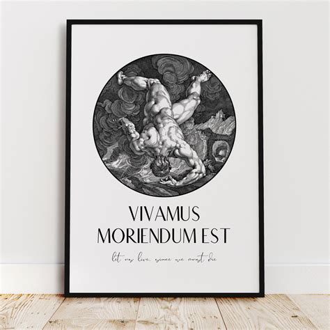 Vivamus Moriendum Est | Let Us Live Since We Must Die | Minimal Prints ...