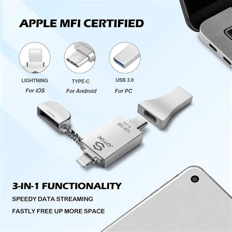 JSLJDTDC 256GB Apple MFi Certified 3-in-1 USB3.0 iOS Flash India | Ubuy