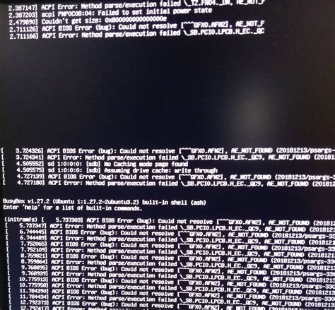 dual boot - Getting ACPI BIOS error on booting Ubuntu 18.04 - Ask Ubuntu