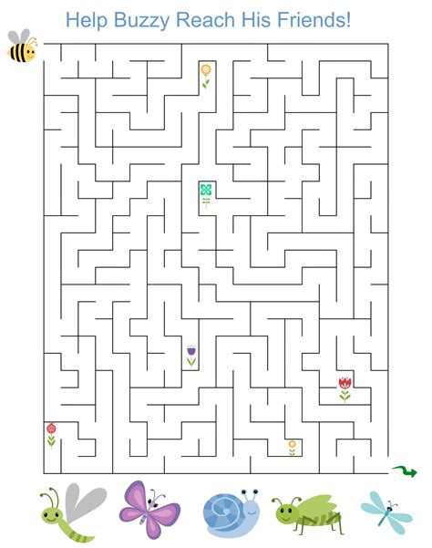 Free Printable Activity: Spring Maze for Kids