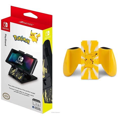 Buy Nintendo Switch Compact Playstand (Black & Gold Pikachu) by HORI ...