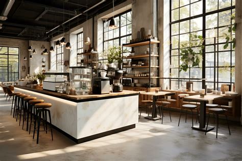 Rustic Coffee Shop Design 的图像结果