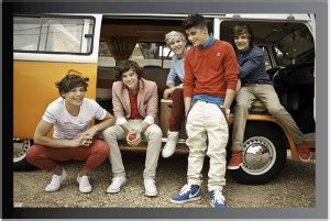 One Direction Music Frame Poster For Room Synthetic Wood Gloss ...