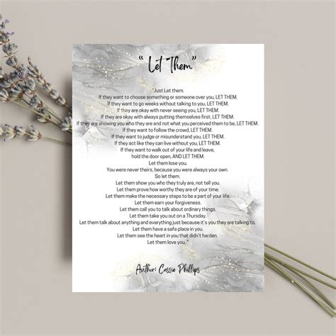 Let Them Poem 8.5x11 DIGITAL Print - Etsy