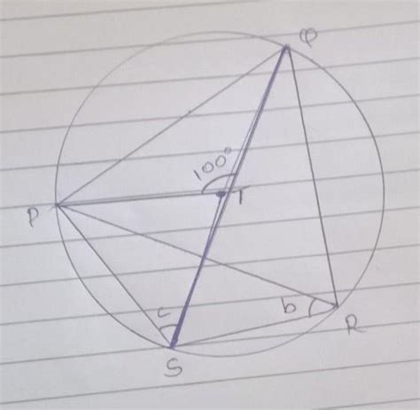 In the given figure, T is the centre of the circle. angle PTQ= 100 ...