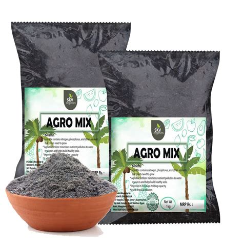 Agro Mix (4 kg) Organic Fertilizer, Manure for Healthy Plant Growth of ...
