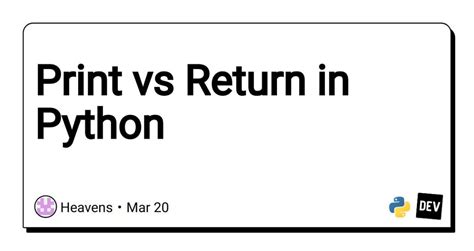 Image result for Return vs Print Python