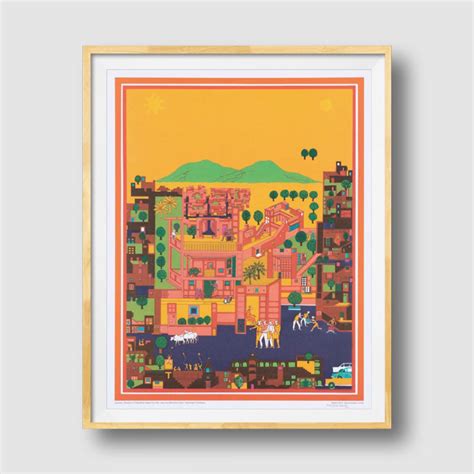 Balkrishna Doshi | Vidyadhar Nagar Vignette | Miniature Print – Vadehra ...