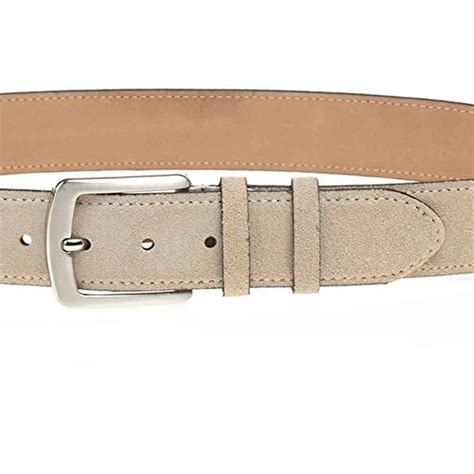 Buy Taupe Suede Quality Leather Belt - LeatherBeltsOnline.com
