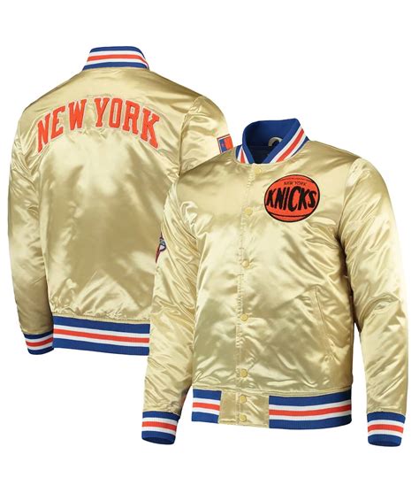 Satin Gold 50th Anniversary New York Knicks 1970 Champions Jacket ...