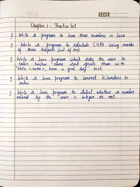 Image result for Java Exercises PDF