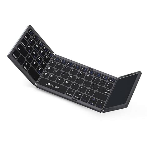 Amazon.in: Buy Acoucou Foldable Bluetooth Keyboard with Touchpad ...