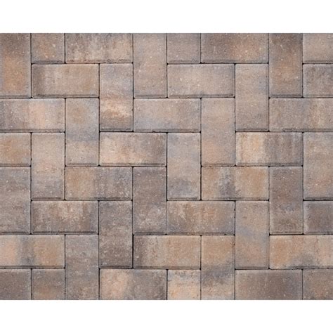 Oldcastle 8-in L x 4-in W x 2-in H Rectangle Sierra Blend Concrete ...