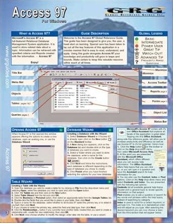 Buy Access 97: Quick Reference Guide Book Online at Low Prices in India ...