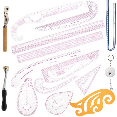 Snapklik.com : French Curve Ruler For Pattern Making, 15 Pieces Sewing ...