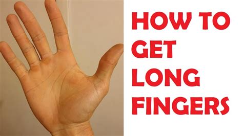 how to get longer fingers in only 1 day permanently - YouTube