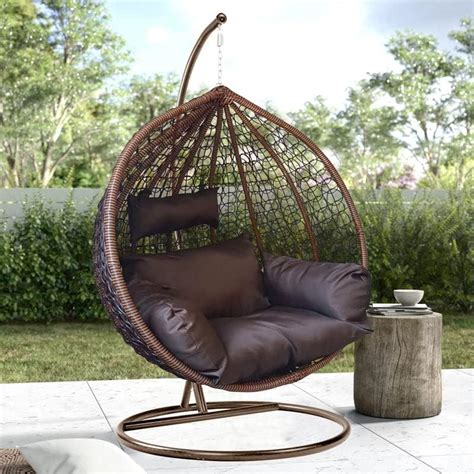 CITE Singal Seater Swing Chair Iron Rattan and Wicker Hard & Strong ...
