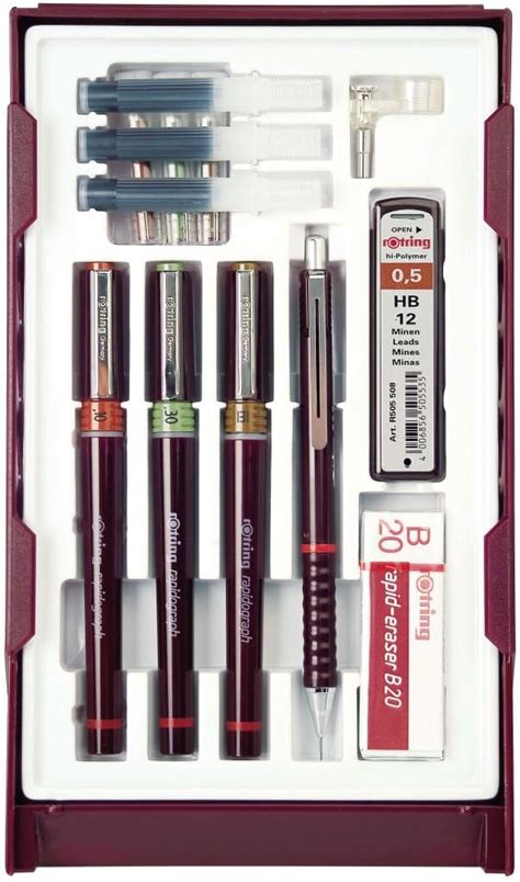 Buy Rotring Rapidograph Technical Drawing Pen Junior Set Online in ...