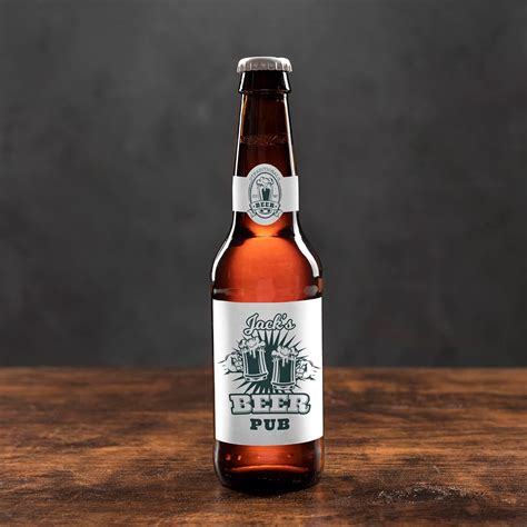 Buy Mr-Label 3.5″x3″ White Matte Beer Bottle Label– Self-Adhesive ...