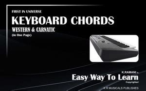 Easy Way To Learn Keyboard Chords In Western & Carnatic: Buy Easy Way ...