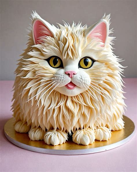 Sculpted Cat Cake Tutorial 的图像结果