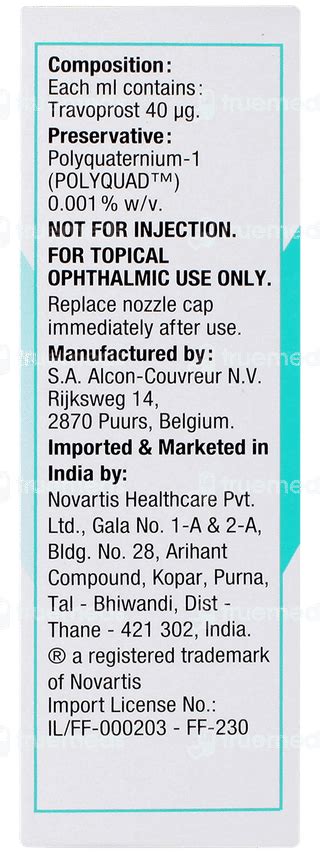 Travatan 0.004% Solution 2.5 ML | Order Travatan 0.004 % Solution 2.5 ...