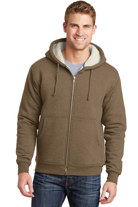 CornerStone CS625 - Heavyweight Sherpa-Lined Hooded Fleece Jacket ...