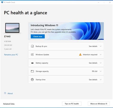 Image result for How to Use PC Health Check App