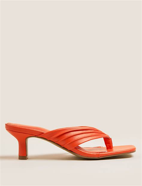Buy Kitten Heel Flip Flop Mules at Marks & Spencer
