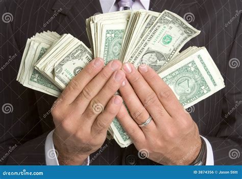 Hands Holding Money stock photo. Image of businessman - 3874356