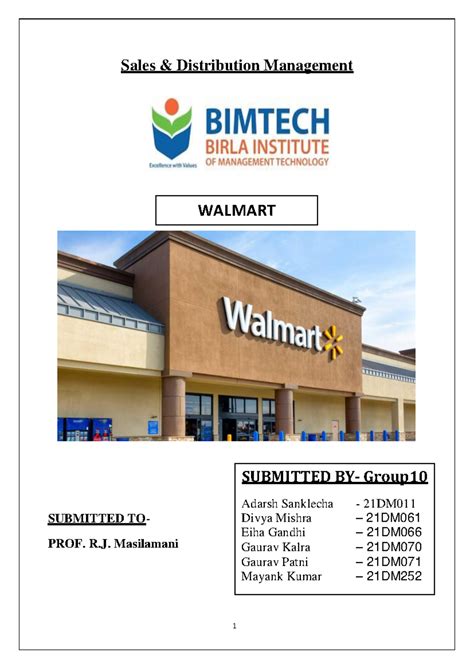 Group 10 Section A Group Assignment S&D - Sales & Distribution ...