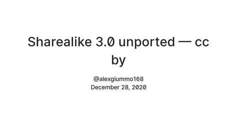 Sharealike 3.0 unported — cc by — Teletype