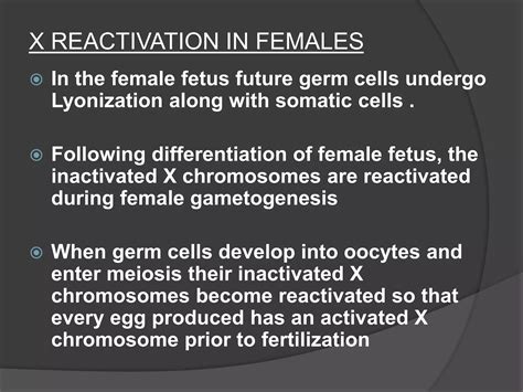 Lyon hypothesis-X-inactivation-mosaic formation | PPTX