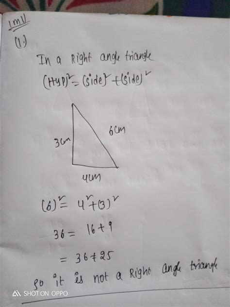 If the sides of a triangle are 3cm,4cm and 6cm long, find wether ...