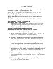Image result for Goal Setting Assignment