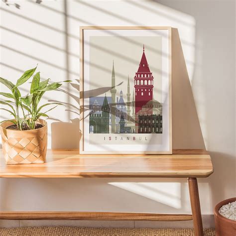 Buy Skyline Istanbul Travel Poster Art & Prints Online India at Best ...