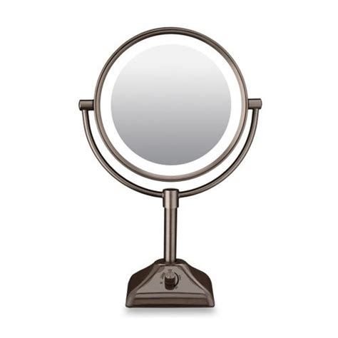 Conair Variable Lighted Double-Sided 1X/10X Mirror in Oil Rubbed Bronze ...