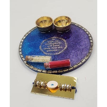 Resin Tilak Platter, Pooja Tilak thali, Roli chawal Plate for Wedding ...