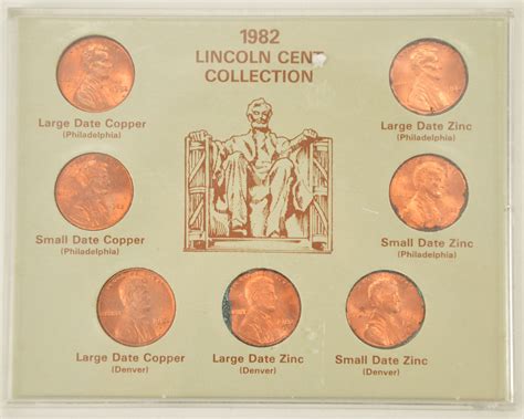 Historic Coin Collection - 1982 Lincoln Cent Collection Nicely Packed ...