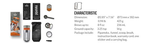 Buy WACACO Pipamoka Silver, Travel Coffee Maker and Coffee Mug, 1 Year ...