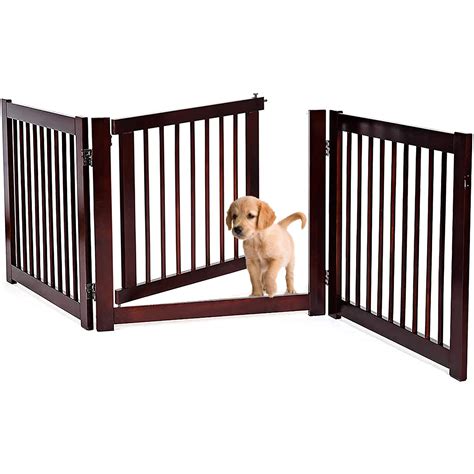 Buy Happaws Extra Wide Walk Through Pet Gate with Door, 3- Panel 24 ...