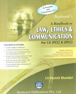 A Handbook On Law, Ethics & Communication For CA (PCC) & (IPCC): Buy A ...
