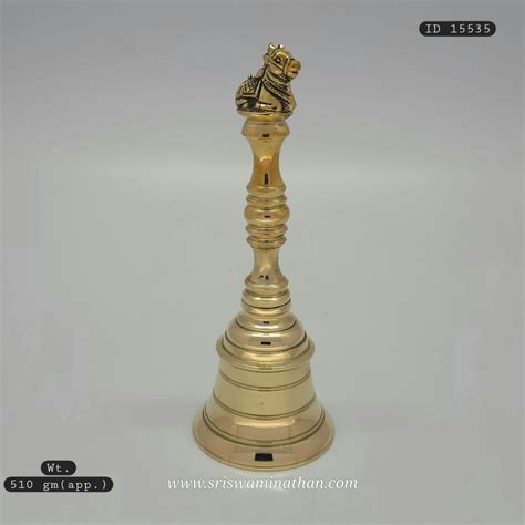 Brass Nandhi Pooja Bell – Temple Sound of Divinity| Sri Swaminathan&Co ...