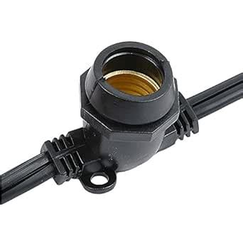 Novelty Lights, Inc. HD-IB-80-15-BK Globe Outdoor Patio Party Stringer ...