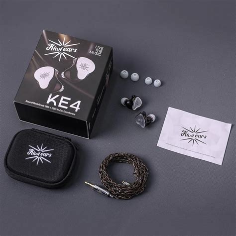 Kiwi Ear KE4 2 DD + 2 BA Hybrid Driver IEM (In Ear monitors) | Concept Kart
