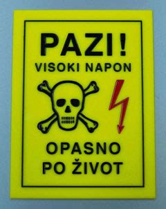 Natpisi za trafo stanice