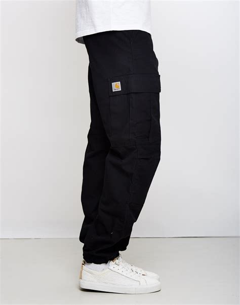 New In | Carartt - WIP Regular Cargo Pants in Black | Shop all men's ...