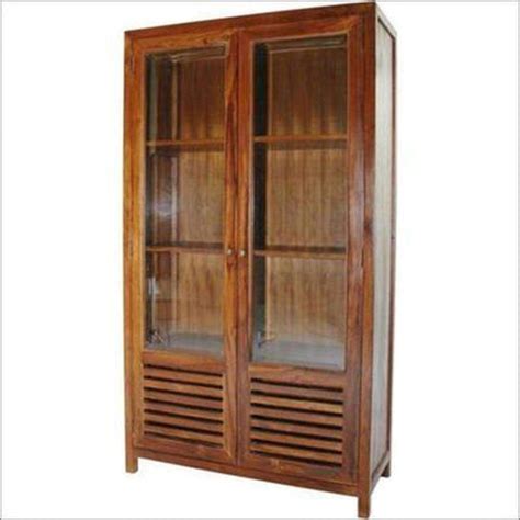 Teak Wood Display Cabinet TDC-1003 | Buy Online in India | TimberCraft